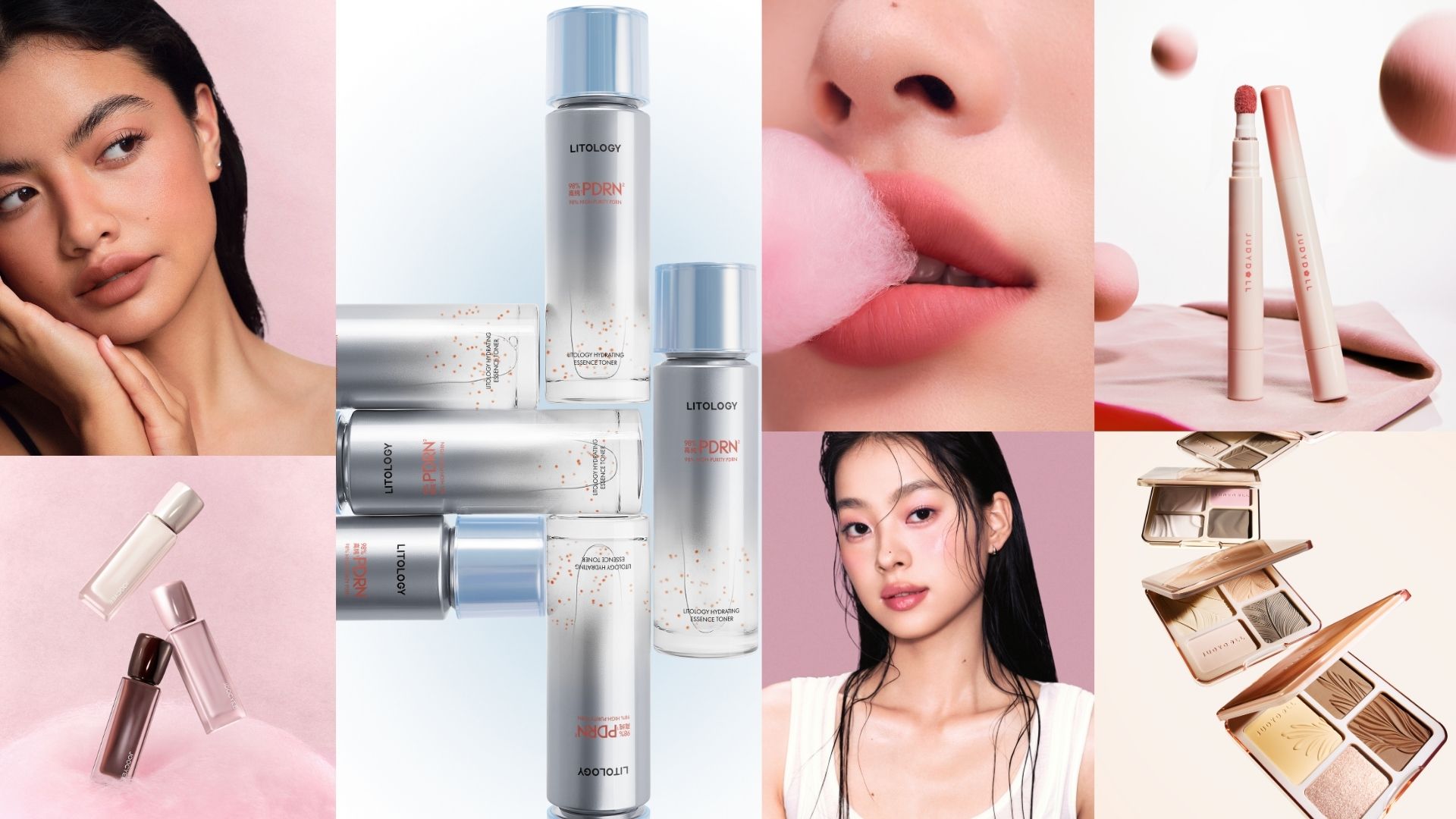 Chinese beauty brands Judydoll, Joocyee and Litology 