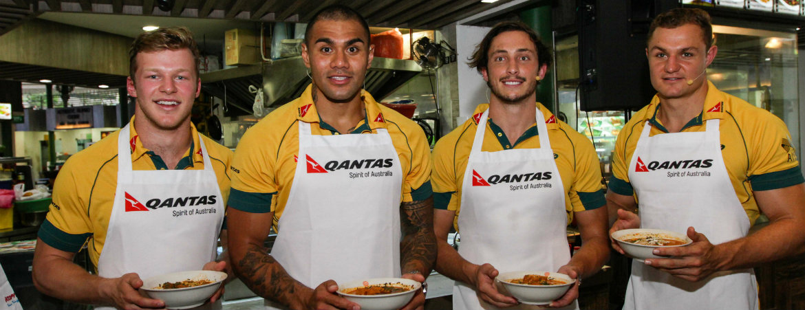 Rugby Players Cook Laksa Challenge Culinary Challenge: Can rugby players cook laksa?