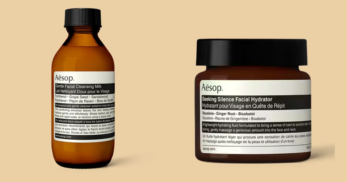 Aesop - Gentle Facial Cleansing Milk and Seeking Silence Facial Hydrator