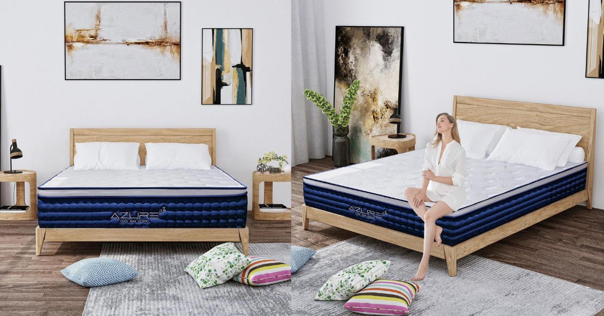 Azure Cool Max Mattress - cooling ice silk top mattress