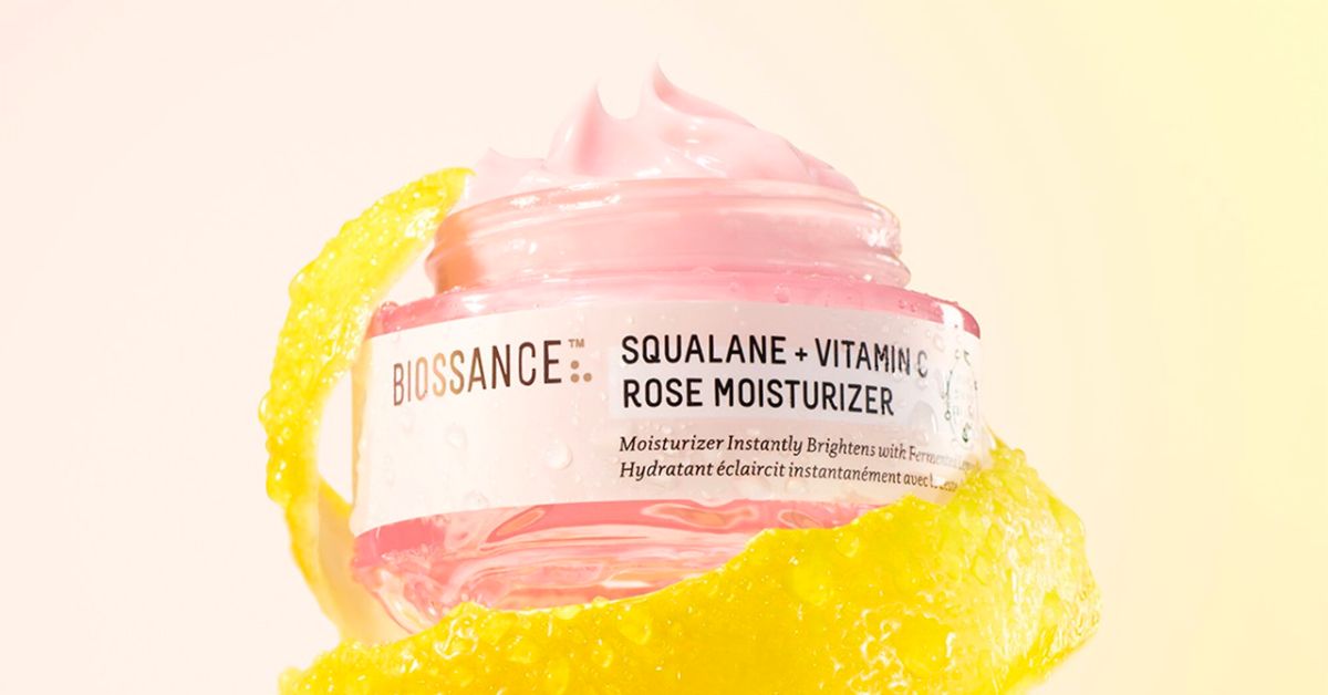 Biossance Squalane + Vitamin C Rose Moisturizer