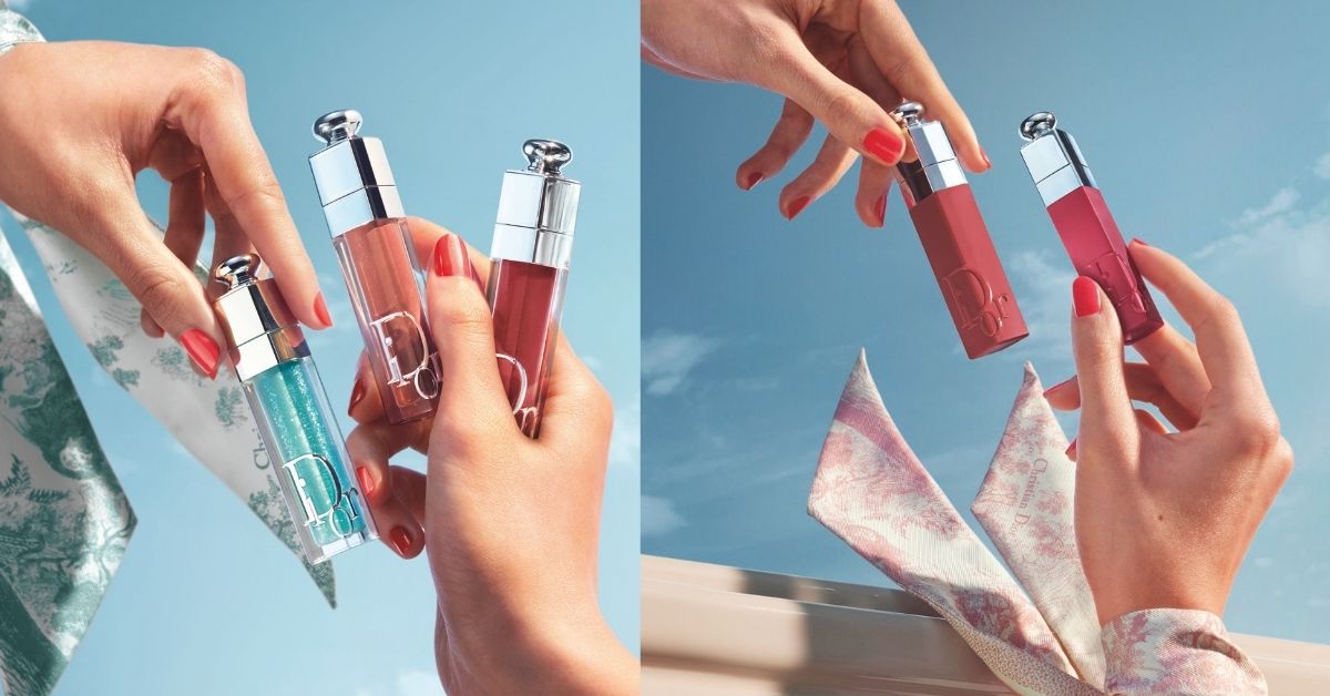 dior lipgloss and lipstick