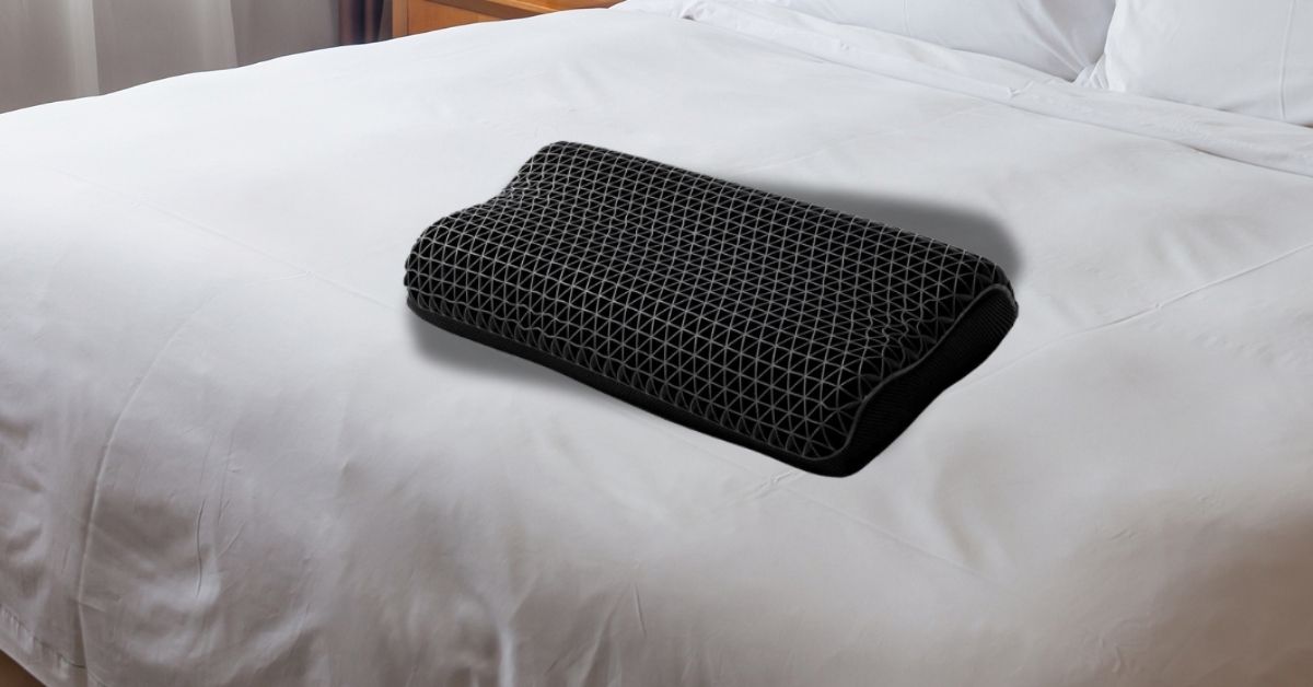 Epitex Brace Black Contour Pillow – Deodorising Charcoal Infused Contour Pillow