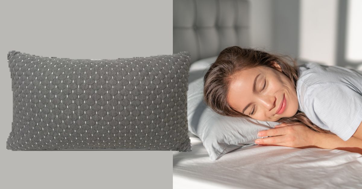 Epitex Charcoal Shredded Memory Foam Neck Support Pillow
