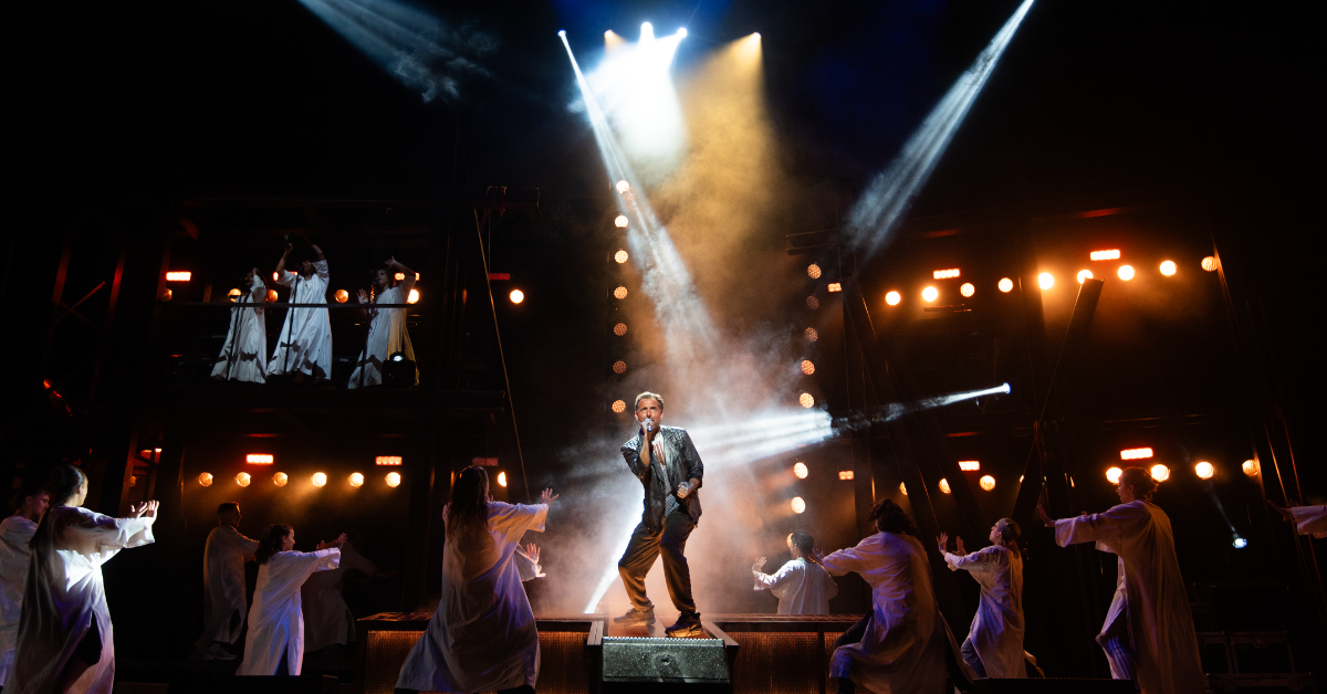 Jesus Christ Superstar is about the death of Christ via the eyes of Judas