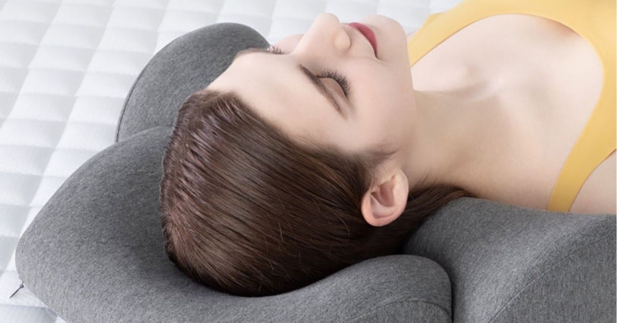 JustStroll SootheSerenity Ergonomic Cervical Pillow – Unique Head-Cradling Pillow Shape