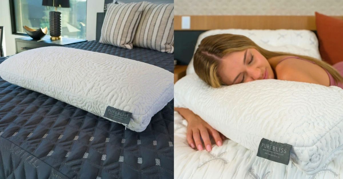 King Koil PureBliss High Profile Natural Talalay Latex Pillow – Best Natural Latex Pillow For Hybrid Sleepers