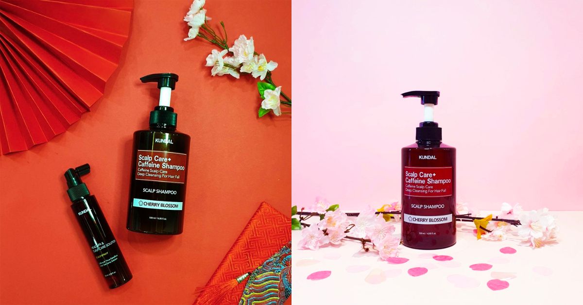 Kundal Scalp Care+ Caffeine Shampoo Cherry Blossom