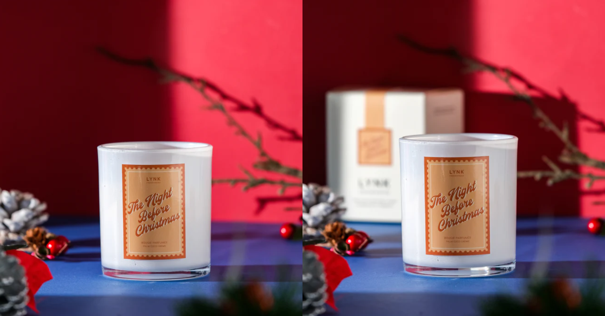 LYNK Fragrances The Night Before Christmas Scented Candle - Warm and Comforting Holiday Candle