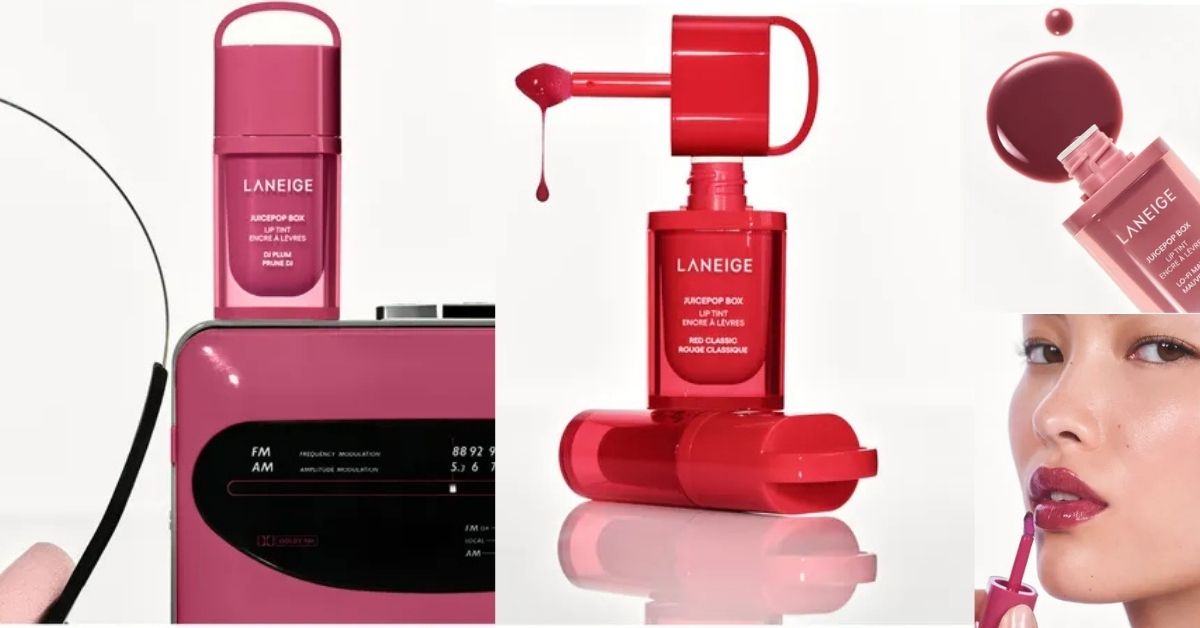 Laneige Juicepop Box Lip Tint – Cushiony, Non-Sticky Textures