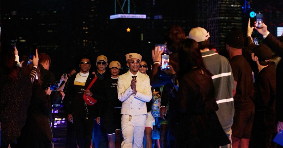 Louis Vuitton and Pharrell Williams Transform Avenue of Stars into Dazzling Runway