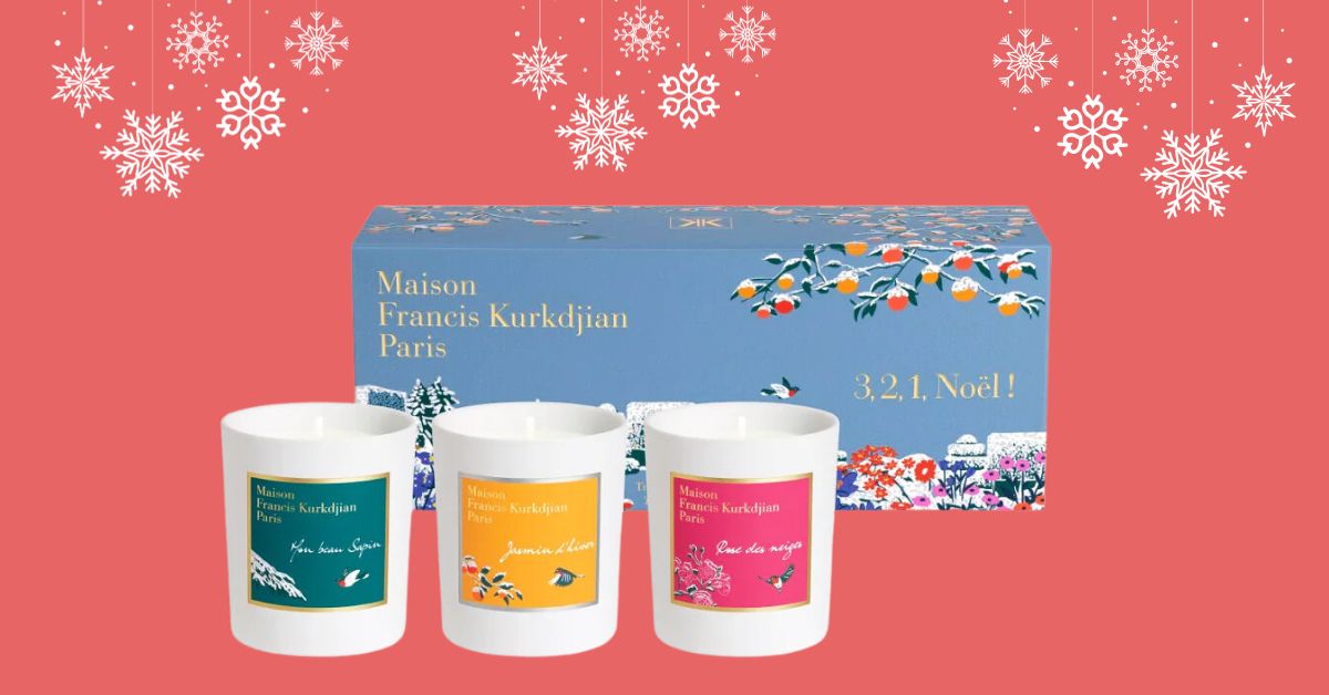 Maison Francis Kurkdjian Trio of 3 Scented Candles 