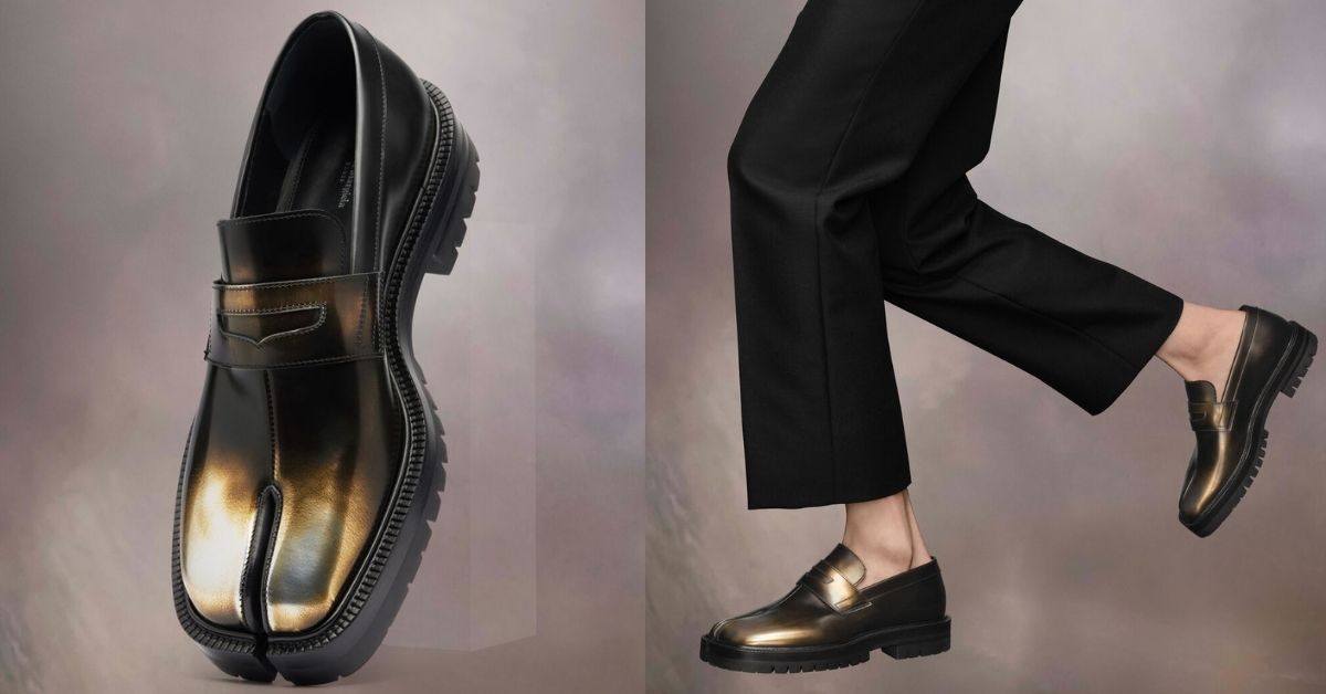 Maison Margiela Tabi County Metallic Loafers – The Hottest Shoe Trends Made Easy to Wear This Father’s Day