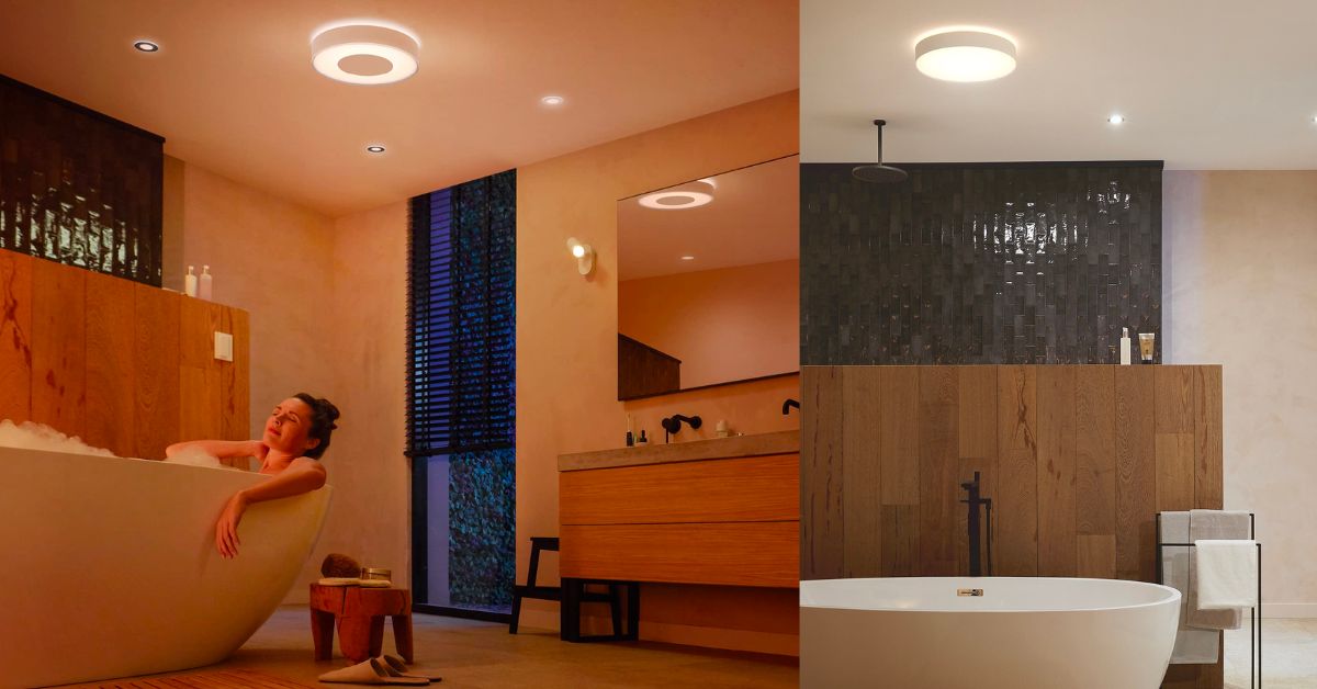 Philips Hue Xamento Ceiling Lamp for showers and bathrooms