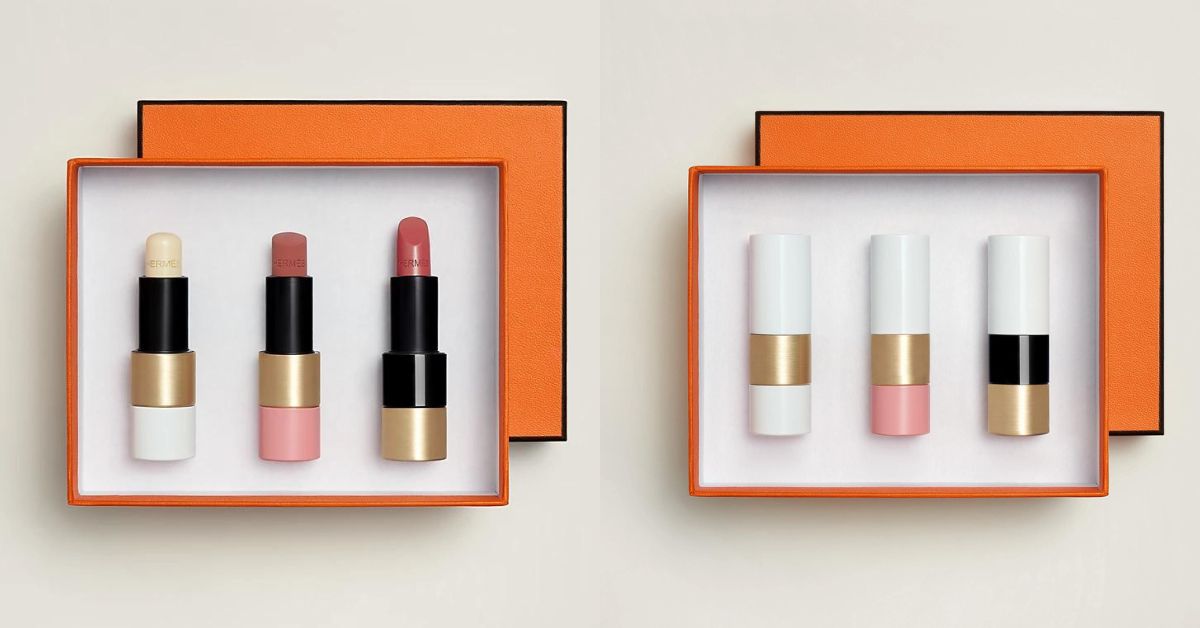 Rouge Hermès Pre-Composed Gift Set - Compact Lipstick Set with Different Shades