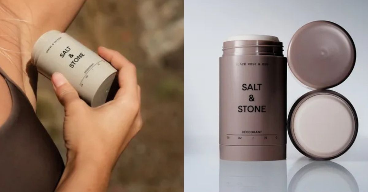 Salt and Stone Black Rose and Oud Deodorant - Clean Ingredients, Fine Fragrance Profile