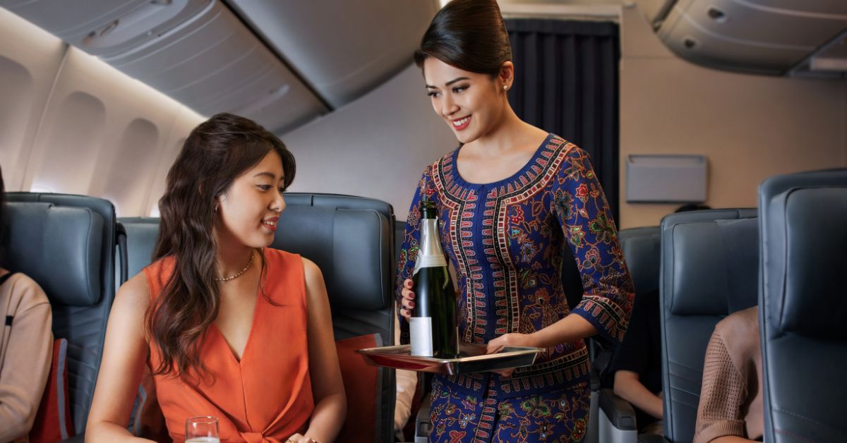 Singapore Airlines’ Elevated Premium Economy Class In-Flight Experience 