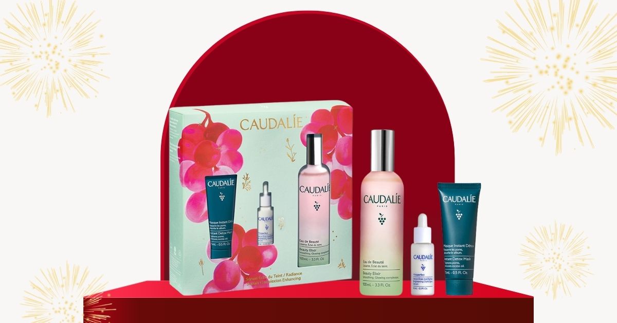Skincare Gifts That Work for Everyone - Caudalie Prep & Glow Bestsellers Gift Set (Holiday Limited Edition)