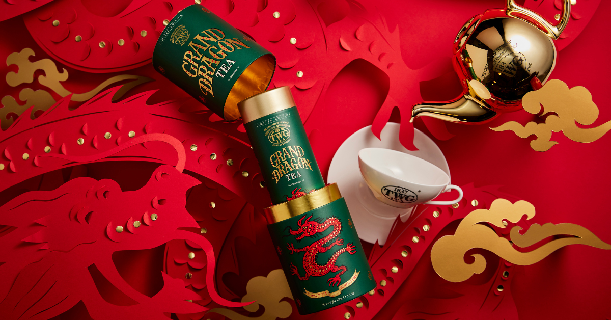 TWG - Limited Edition Grand Dragon Tea and Tea Bricks - cny 2024 singapore