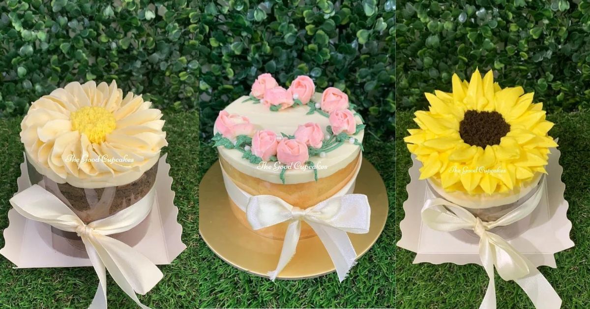 The Good Cupcakes - Petite Sized Floral Mini Cakes