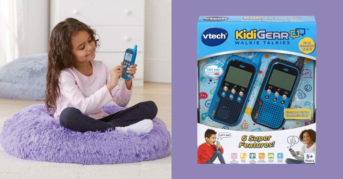 Vtech Kidigear Walkie Talkies - Interactive Kids Gadget For Siblings and Friends 