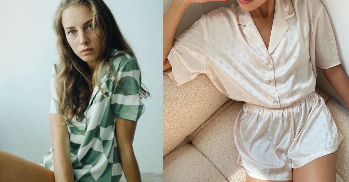 White Trousseau - 100% Soft Viscose Silk Pajamas
