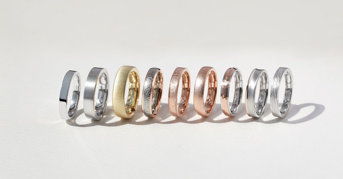 acredo customisable gold wedding rings - singapore
