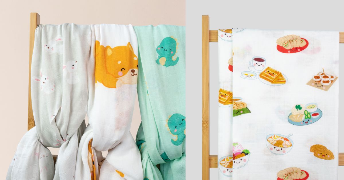 baby swaddle and muslin blanket singapore