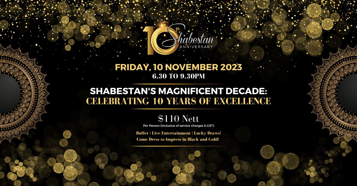 Shabestan’s 10th Anniversary Celebration - 10 November 2023