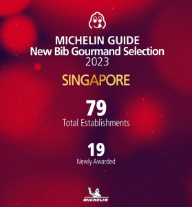 New Bib Gourmand Selection 2023 singapore